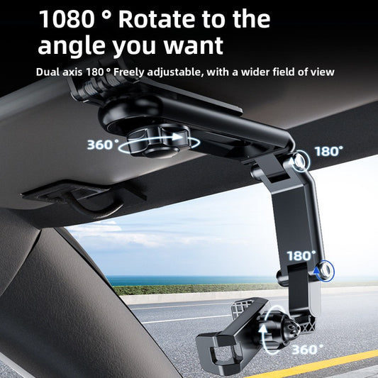 Car Sun Visor Phone Holder with Gravity Support